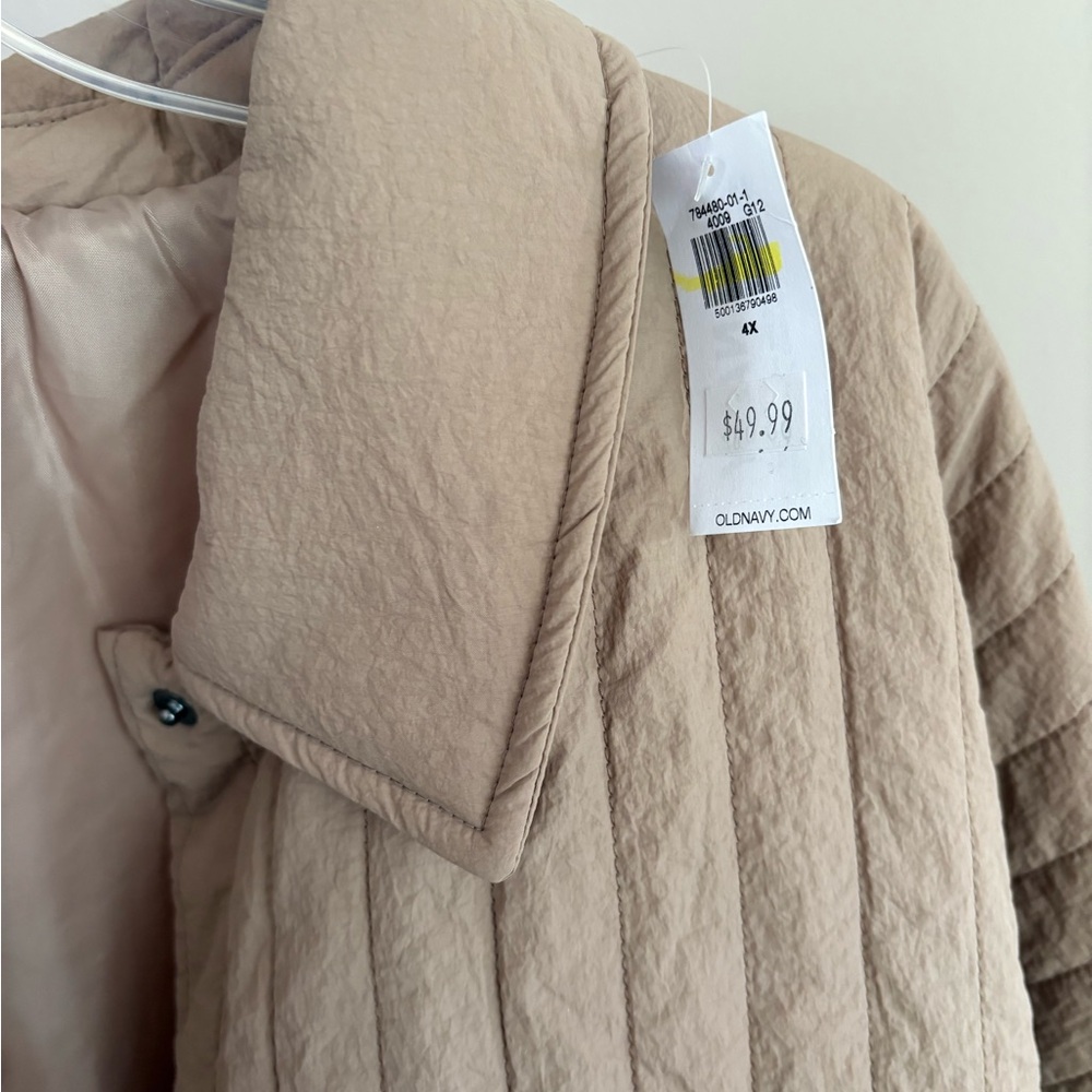 NWT Old Navy Oversized Lightweight Water-Resistant Quilted Jacket - Picture 9 of 10